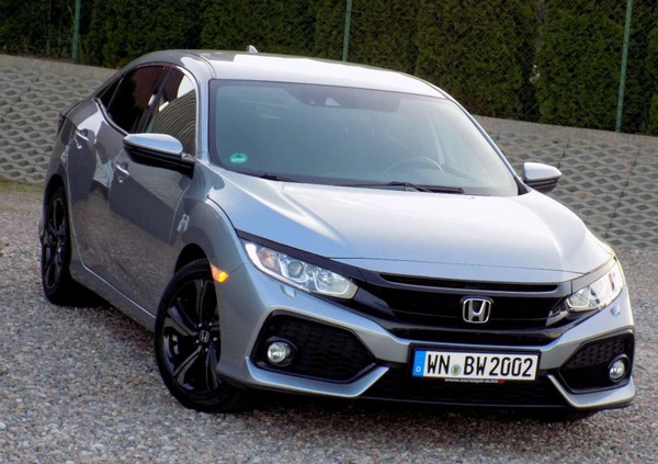 Honda Civic cena 63999 przebieg: 99000, rok produkcji 2017 z Chorzele małe 379